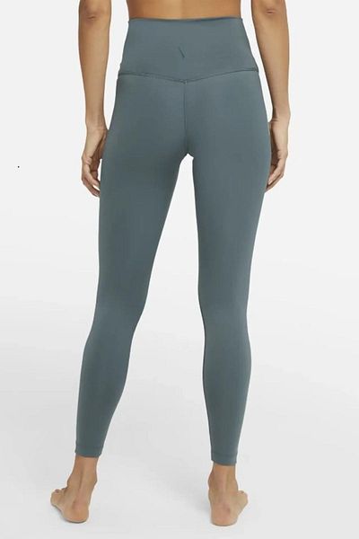 Nike Leggings de damă Yoga High Rise cu talie înaltă 7/8 Lungime Gatherer verde