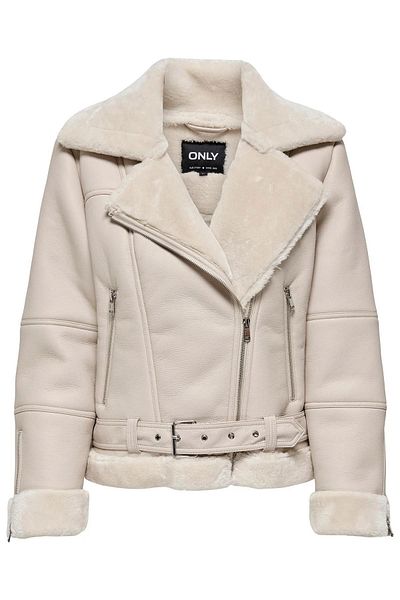 ONLY Coat, Xs, Ecru