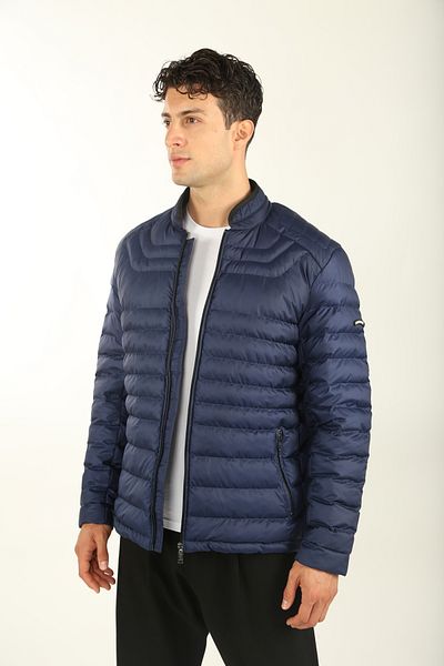 DAKSEL Brg Men's Saks Color Fiber Filled Jacket Windproof