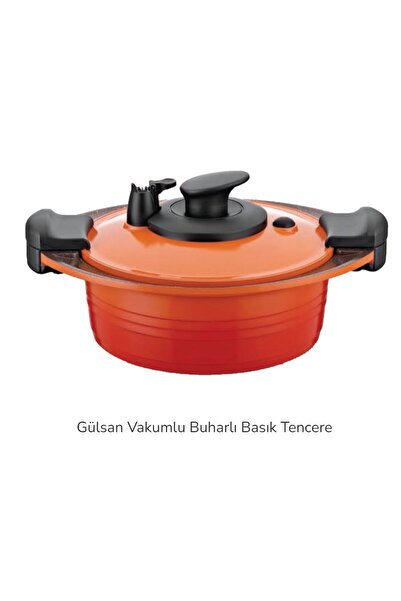 gülsan Vakumlu Buharlı Basık Pişirici Tencere