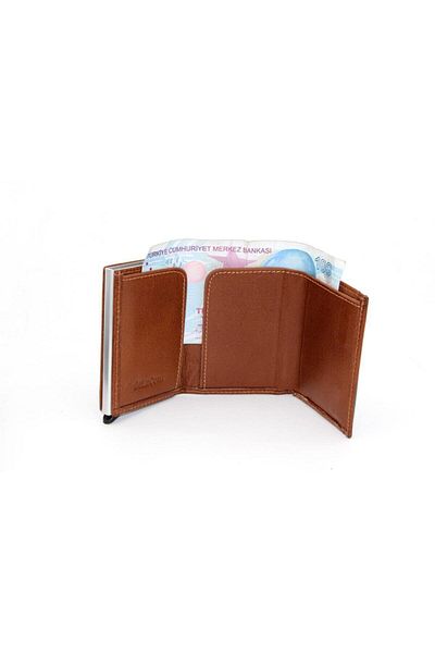Şener collection Suport card automat cu magnet maro