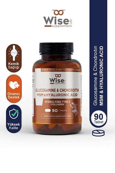 WiseLab Glucosamine & Chondroitin & Msm Type 2 90 Tablets