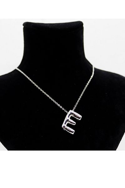 EUROMODA Simple Chain Letter Necklace with Letter Design
