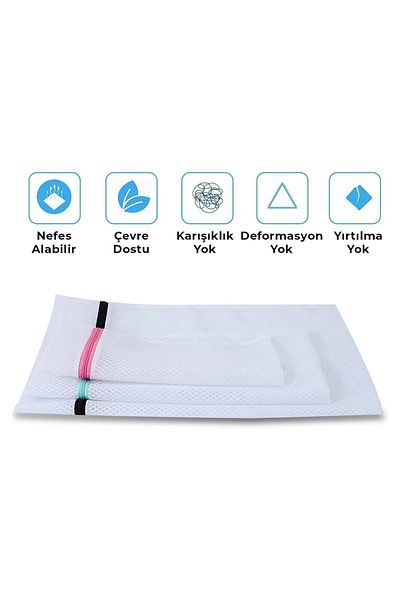 MAROKEN 3 Breathable Fabric Laundry Net - Dirty Clean Bag Suitcase