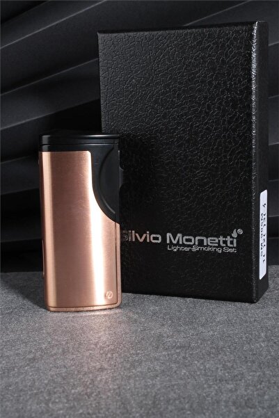 Silvio Monetti Rose Renk Üç Pürmüzlü Gazlı Çakmak 24csm905mr02