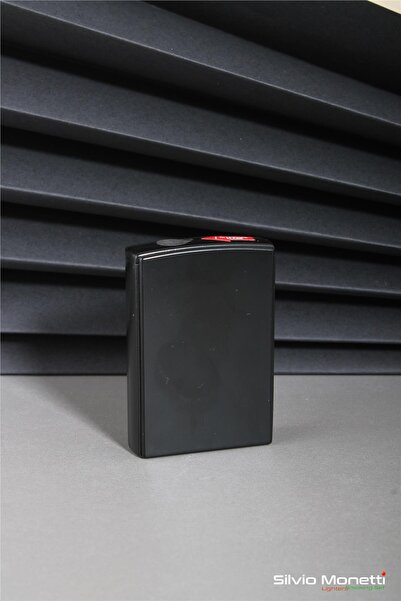 Silvio Monetti Siyah Özel Tasarım Gazlı Çakmak 24CSM827MR01