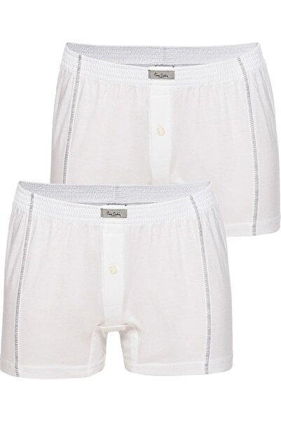 Pierre Cardin Ανδρικό λευκό μπόξερ με 2 κουμπιά