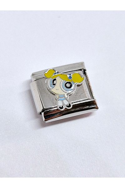 RoseCo00 Powerpuff Girls Italian Steel Bracelet Charm