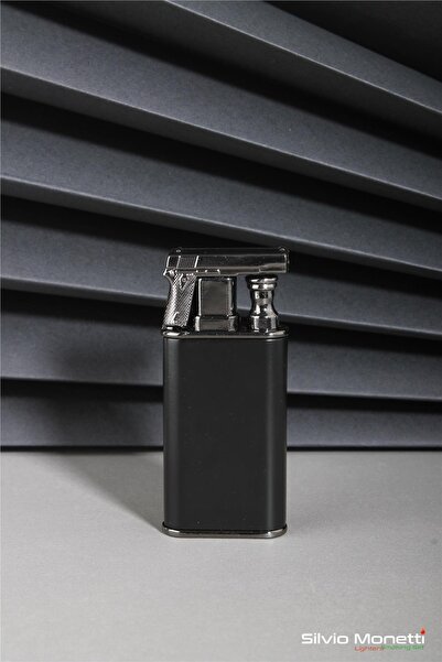 Silvio Monetti Siyah Özel Tasarım Gazlı Çakmak 24CSM801FMR01