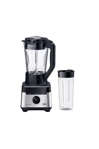 Braun PowerBlend7 Jug blender 2liter, 1400W and 30,000rpm motor, 9 programs, 600ml bottle - JB 7551