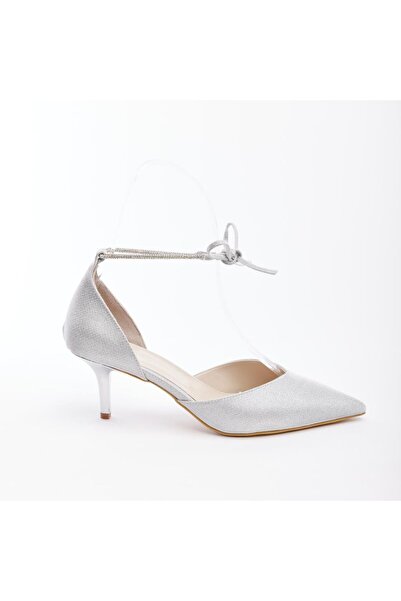 derinet Taşlı Kadın Topuklu Abiye Ayakkabı