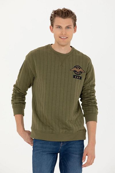 U.S. Polo Assn. Η.Π.Α. POLO. ASSN. Ανδρικό πέτρινο φούτερ 50270819
