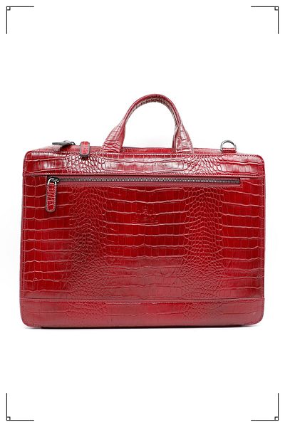 Derimo Leather حقيبة كمبيوتر محمول وحقيبة من الجلد الطبيعي