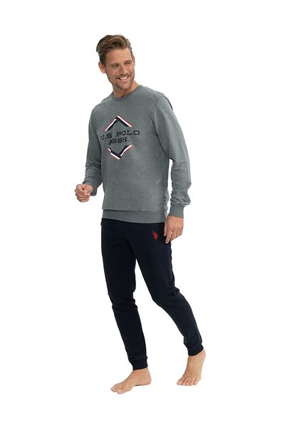 U.S. Polo Assn. Πόλο Ασν. Ανδρικά εμπριμέ ρούχα - Ελαστικά πόδια Home 11KBR.BO1NN.I.8EC.8.LY1DE8.MRKM