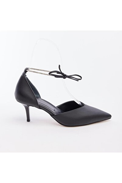 derinet Taşlı Kadın Topuklu Abiye Ayakkabı