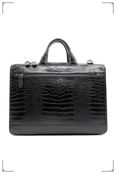 Derimo Leather حقيبة كمبيوتر محمول وحقيبة من الجلد الطبيعي