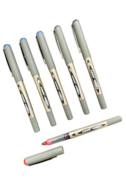 ASSİS 626 PATRON ROLLER KALEM 0,5 mm  3 MAVİ & 2 SİYAH & 1 KIRMIZI 6'LI SET