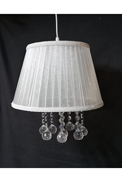 TEKAY AYDINLATMA Beyaz Taşlı Yatak Odası Avize