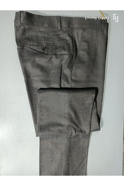 LAMPART Canteks Flanell Cashew Wool Fabric Pants