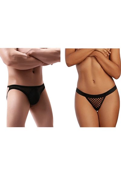 Bacio Sexy Mesh Panties for Couples