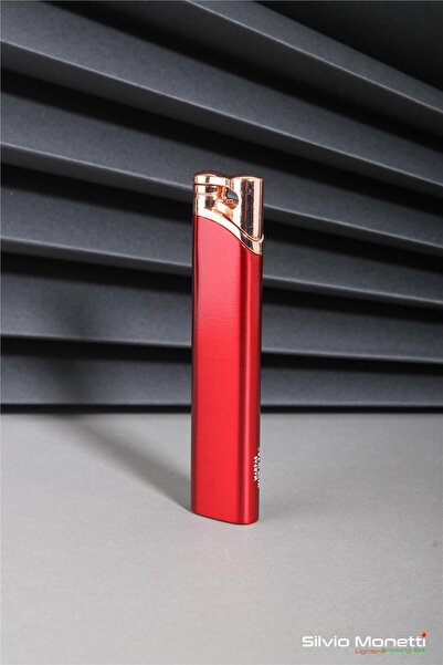 Silvio Monetti Kırmızı Özel Tasarım Gazlı Çakmak 24csm839mr01