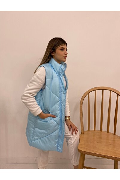 Nesil Zikzak Kesikli Kadın Şişme Yelek