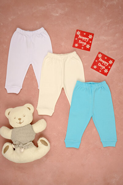 bebetospik 3-Piece Soft Cotton Baby Girl - Boy Bottom