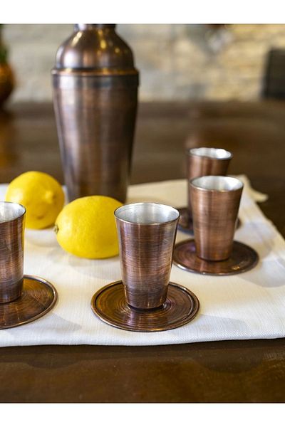 Bakır Concept COPPER SHOT CUP MEXICO OXIDE COLOR 2-PACK