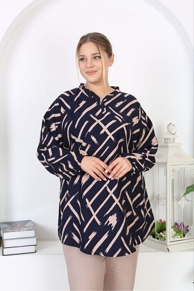 volkitolki Seasonal Tunic Cotton Soft Belmando Comfortable Fabric Woven Tunic