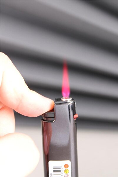 Silvio Monetti Gazlı Özel Tasarım Renkli Alevli Çakmak Pembe 24smc059r03