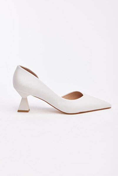 derinet Kısa Topuk Saten Kadın Stiletto