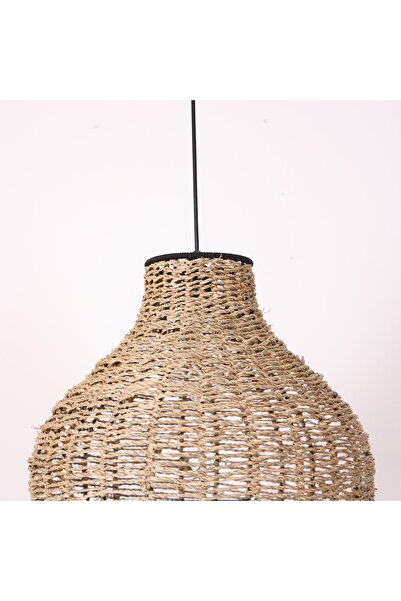 Mylamp Beren Doğal 40x30 cm. Deniz Sazı Avize