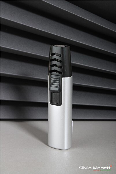 Silvio Monetti Gümüş Özel Tasarım Pürmüz Gazlı Çakmak 24CSM843MR02