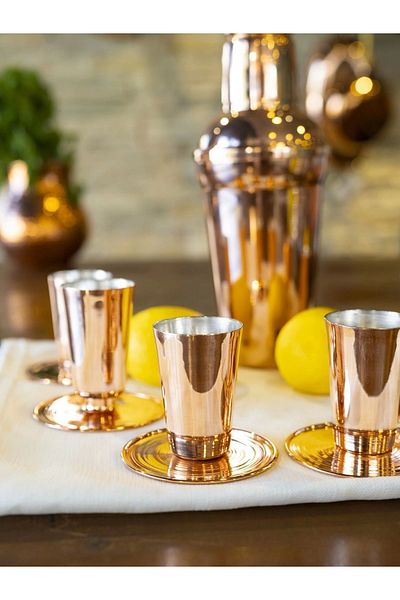 Bakır Concept COPPER SHOT CUP MEXICO COPPER COLOR 2-PACK
