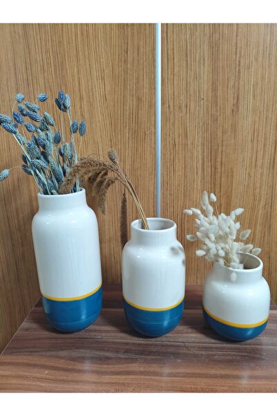 RED SERAMİK ΣΕΤ ΧΕΙΡΟΠΟΙΗΤΟΥ ΒΑΖΟΥ ΤΡΙΑ ΤΕΜΑΧΙΑ