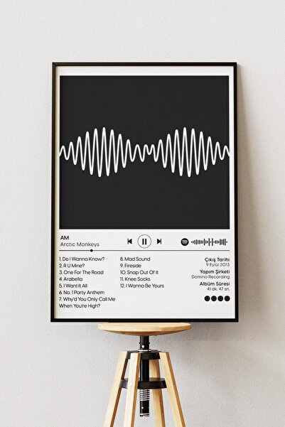 Anime Marketi Artick Monkey - AM Albüm Baskılı Duvar Posteri Çerçevesiz