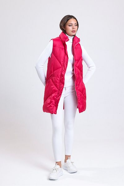 Nesil Zigzag Cut-Out Women's Puffer Vest