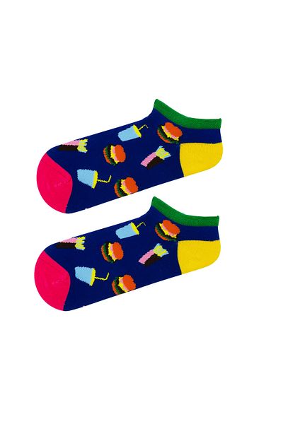 CARNAVAL SOCKS Чорапи до глезена с шарки за бързо хранене