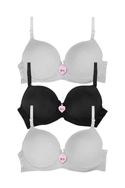 Balerion Women's Non-Padded Underwire Micro 3-Piece Bra