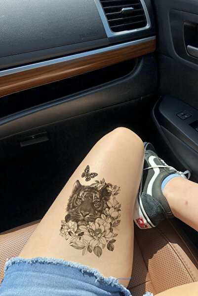 BP Tattoo Geçici Kaplan Dövmesi Kadın Geçici Dövme