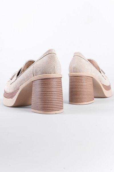 Capone Outfitters Дамски мокасини със среден ток и пискюли