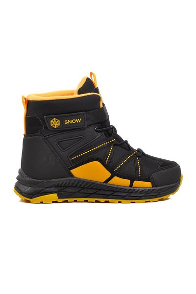 pepino 1775-F Μαύρο-Κίτρινο Αδιάβροχο Unisex Παιδικές μπότες χιονιού