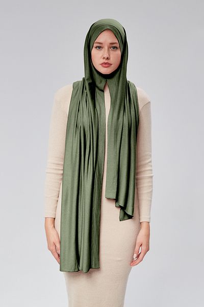 Sonbaharmoda Women's Hijab Combed Shawl Ready Practical Snap-On Easily Wear Long Four Seasons Cotton Shawl