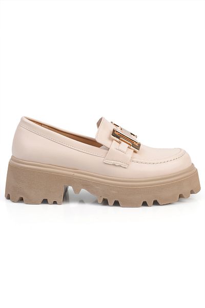 Capone Outfitters Дамски мокасини с кръгли пръсти и катарама