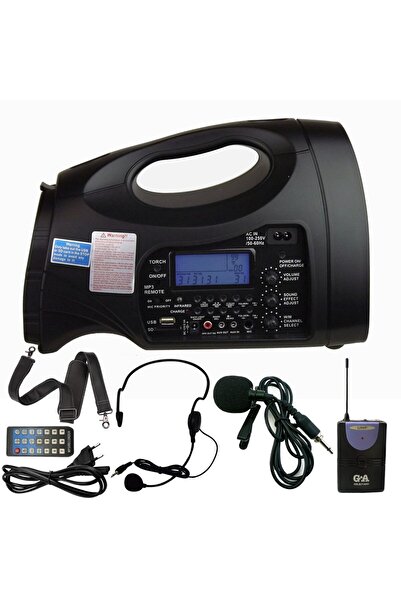 Gold Audio GA-610Y Taşınabilir Seyyar Anfi Sistemi 70 Watt Yaka + Başlık