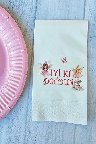 PEKSHOP مجموعة من 20 منديلًا مطبوعًا لعيد الميلاد للفتيات الجنيات