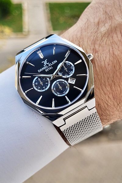 Daniel Klein Wicker Cord Calendar Men's Wristwatch