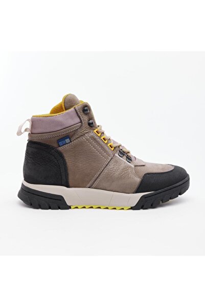 derinet Bağcıklı Su Geçirmez Hakiki Deri Erkek Bot