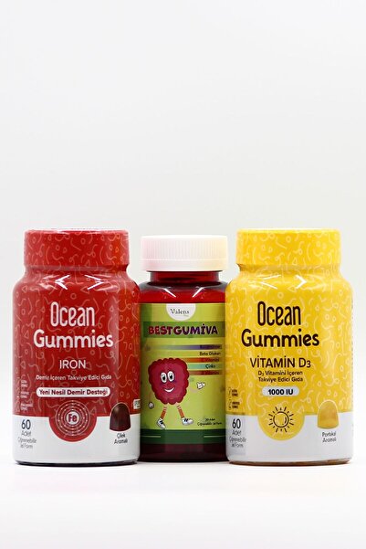 Ocean Gummies Iron D3 Vitamin Bestgumiva Çiğneme Form