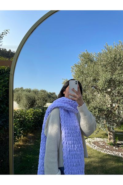 Puffy Eșarfă liliac